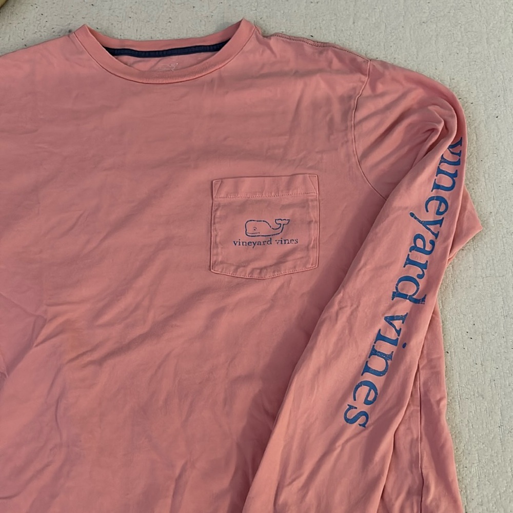 Pink Vineyard Vines Long Sleeve T-Shirt